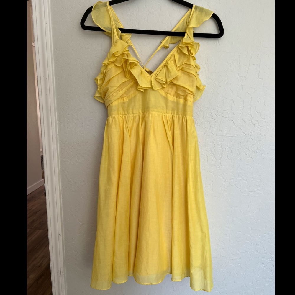 Esley yellow summer dress